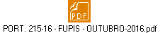 PORT. 215-16 - FUPIS - OUTUBRO-2016.pdf