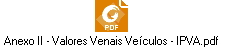 Anexo II - Valores Venais Veculos - IPVA.pdf